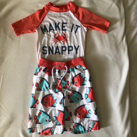 Old Navy Other - RASH GUARD AND SWIMMING TRUNKS-SIZE 5 Old Navy Other - RASH GUARD AND SWIMMING TRUNKS-SIZE 5